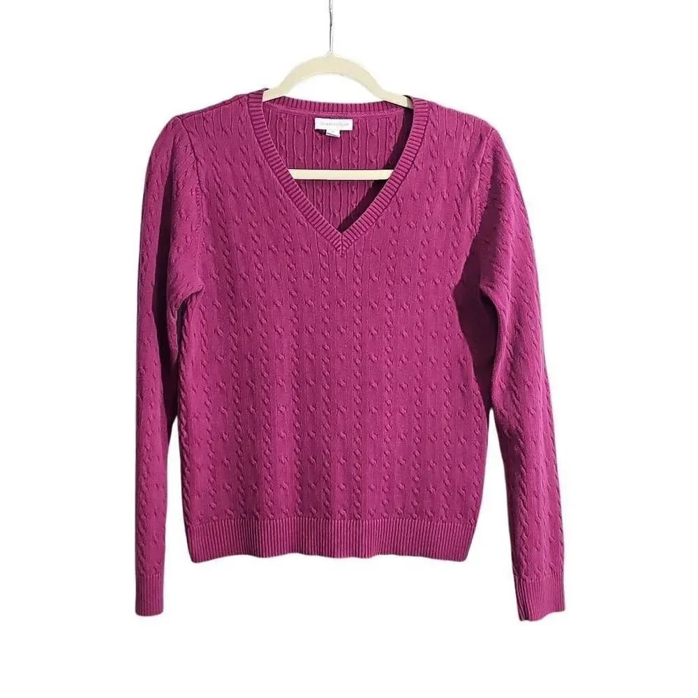 Charter Club Fuchsia Sweater Size Medium